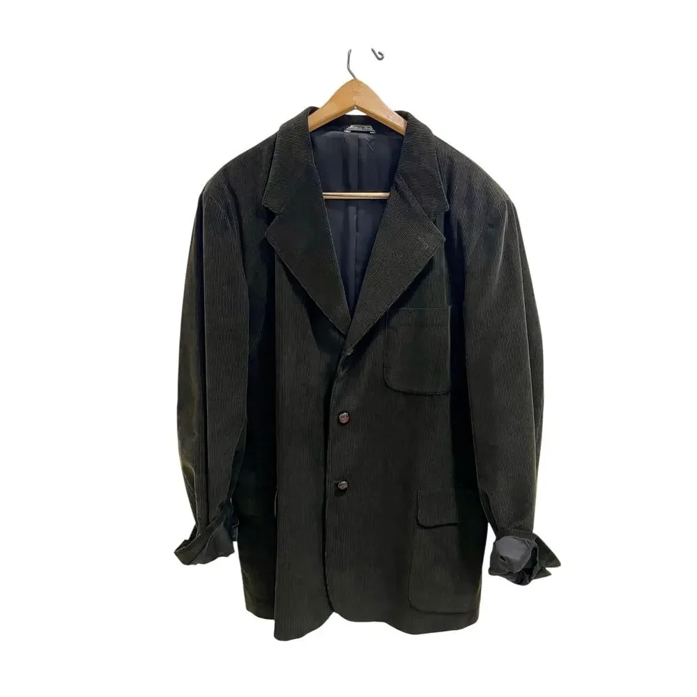 Banana Republic Vintage Dark Olive Green Corduroy Men’s Sport Coat XL